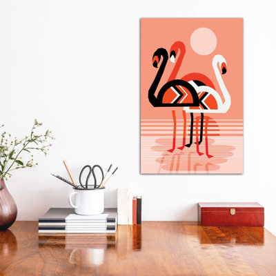 Flamant rose - reproduction d'art