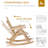 Outsunny Outdoor Wooden Rocking Chair-436272470
