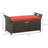 Outdoor Pe Patio Storage Bench, 27 Gallon, Red, With Handles And Cushion For A Alluring Gallon Red Hamper, Bench