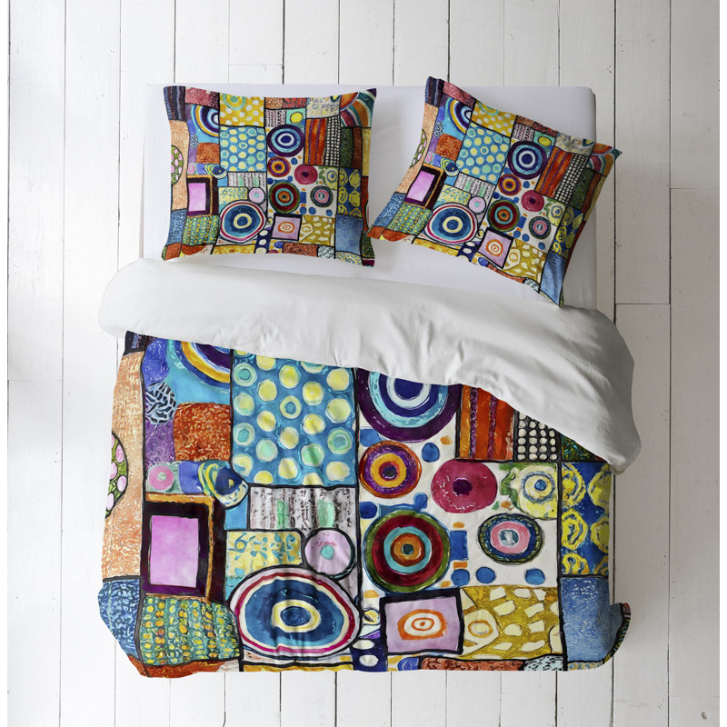 Modern & Contemporary Polyester Duvet Cover, Queen Duvet Cover + 2 Queen Shams
