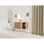 Meuble-lavabo mural de 40 po avec lavabo en céramique blanche, tablettes de rangement et 1 porte à fermeture en douceur-1336713127