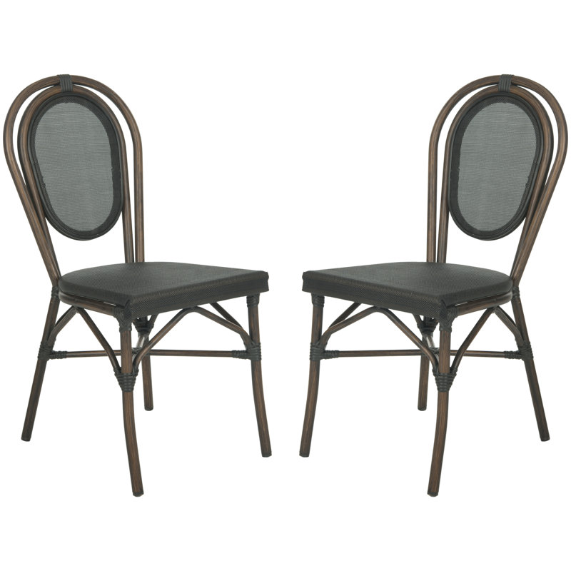 Chaise d’appoint à dossier windsor en noir Sylvester