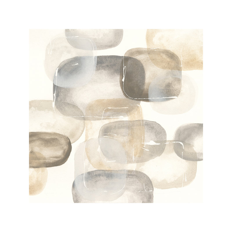 Neutral Stones IV by Chris Paschke - Painting on Canvas, 93.98 cm H x 93.98 cm W x 1.91 cm D, Wrapped Canvas