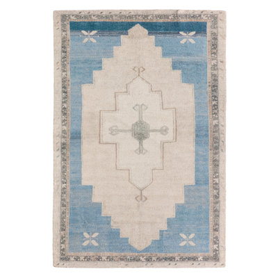 Enigma CSN11 Tufted Medallion Blue Area Rug (8'6inX11'6in)