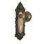 Victorian Plate with Decorative Keyhole and Egg & Dart Door Knob-480927595-484791043