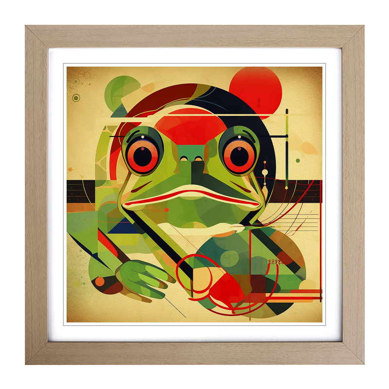 Single Picture Frame Print on Wood, Oak