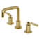 Kingston Brass Whitaker Two-Handle 3-Hole Deck Mount Widespread Bathroom Faucet with Push Pop-Up Drain