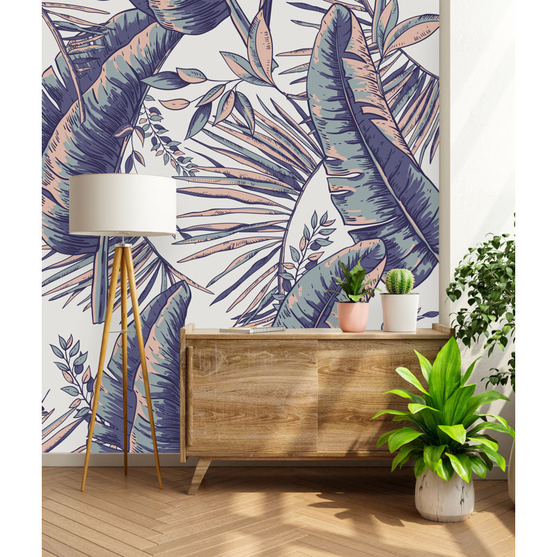 Murale texturée pelez et collez, L 100 po x L 8,33 po