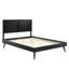Lit plateforme en bois Marlee avec pieds évasés-344077924-344077927