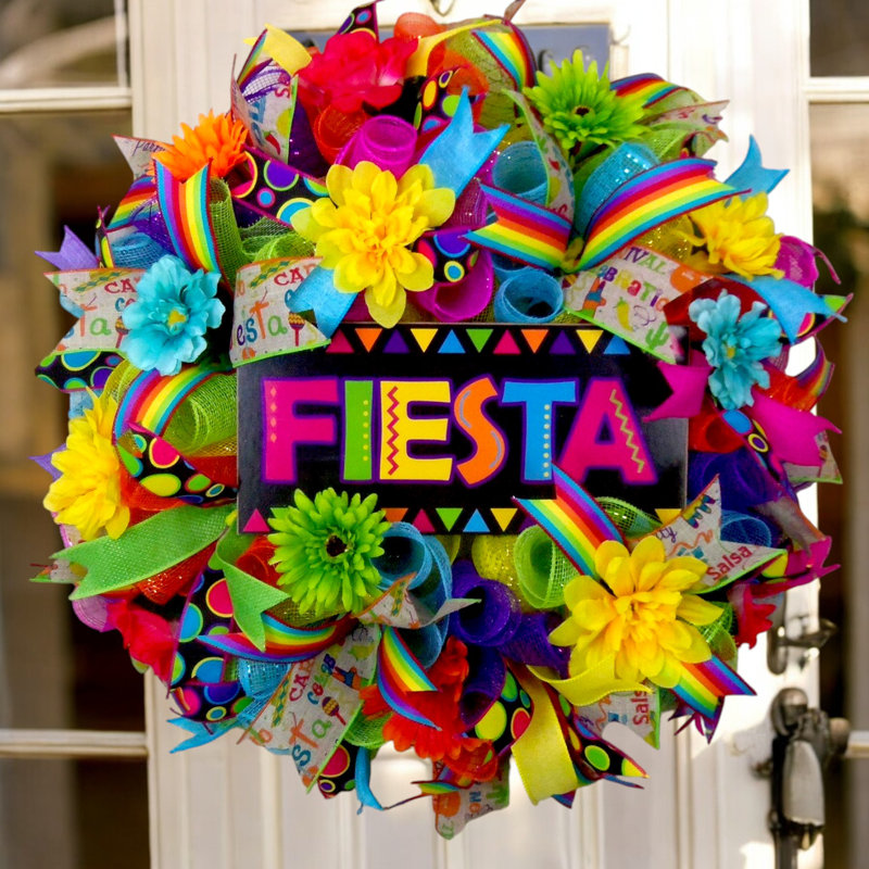 Fiesta Rainbow Wreath