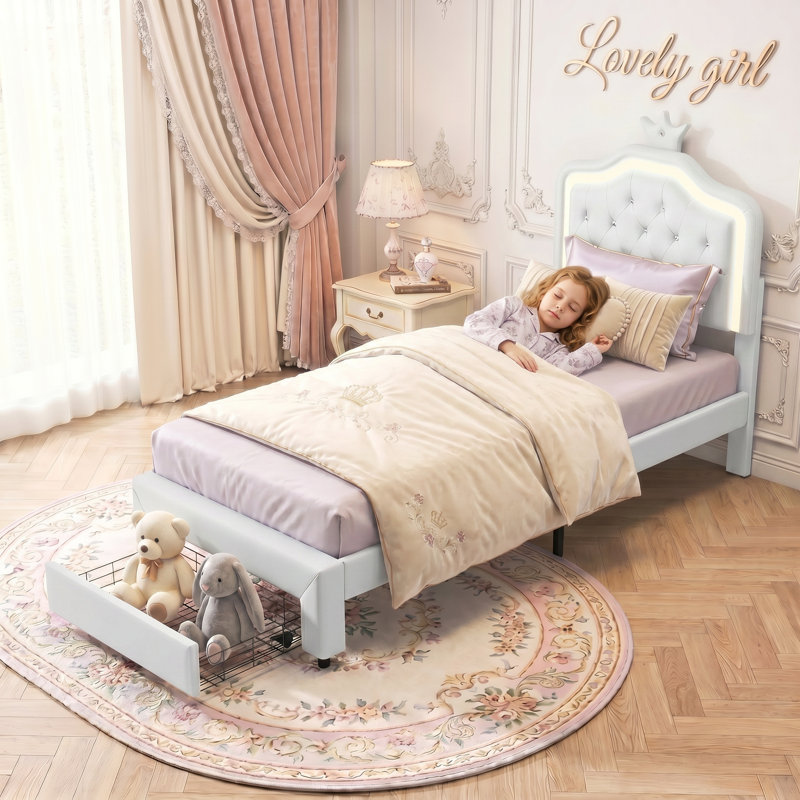 Single (3') Bed, White