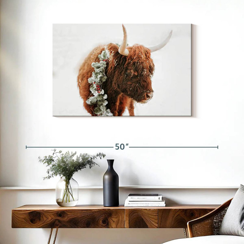 Brampt Christmas Cow, 24" H x 36" W