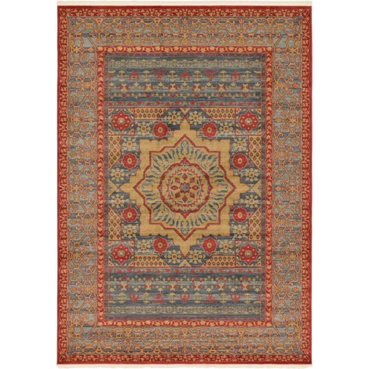 Tapis oriental rouge / beige Ophelia