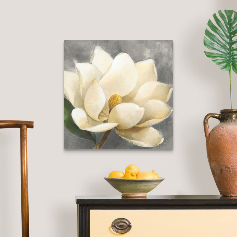Art mural sur toile Magnolia Blossom, H 20 po x l 20 po x P 1,25 po, Toile tendue