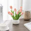 26.49cm Faux Flowering Plant in Ceramic Pot