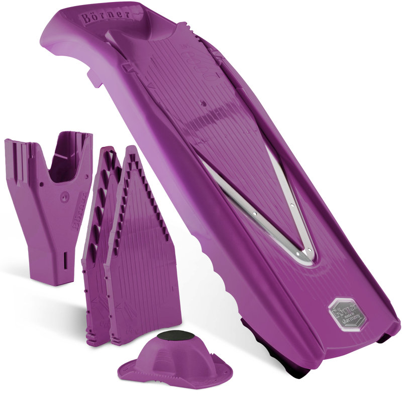 Borner V-5 Power Line Mandoline, Starter Set, Purple, Purple