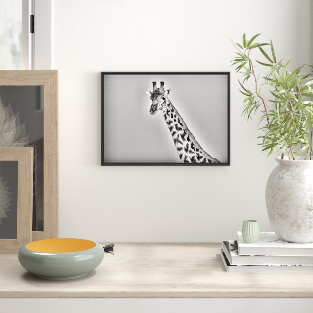 Gerahmtes Wandbild majestätische Giraffe