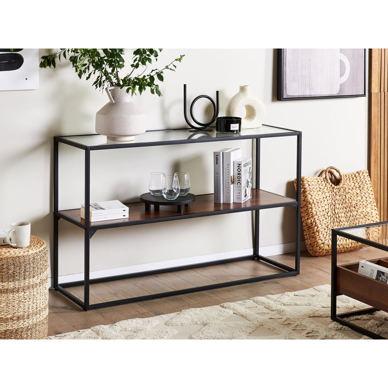 Dedrik 122cm Glass Top Console Table