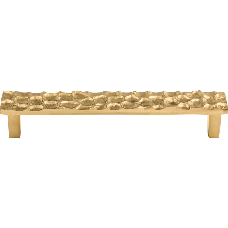 Cobblestone Bar Pull, Polished Brass, 6 5/16" Center to Center