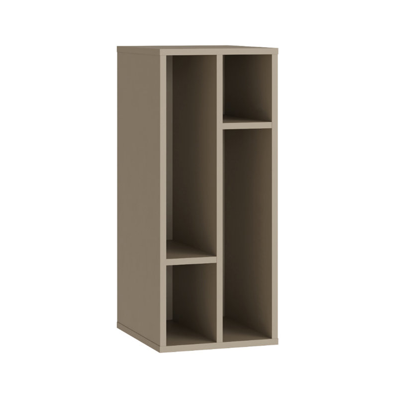 Rydar 72.1cm H x 30cm W Standard Bookcase, Taupe