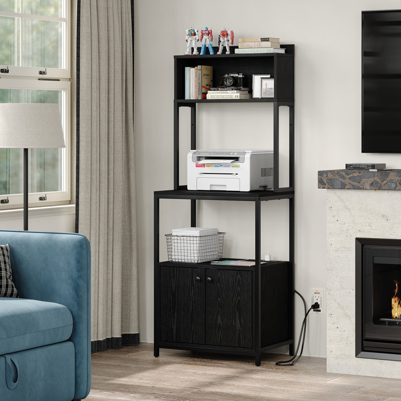 154.9cm Kitchen Pantry, Black