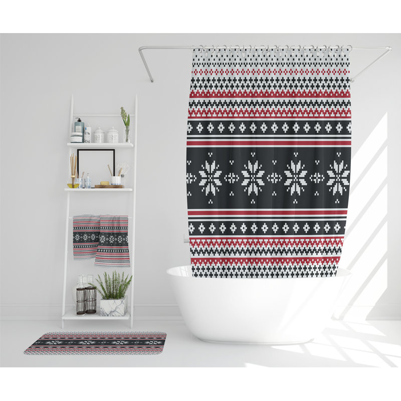 Norberto Polyester Shower Curtain Set
