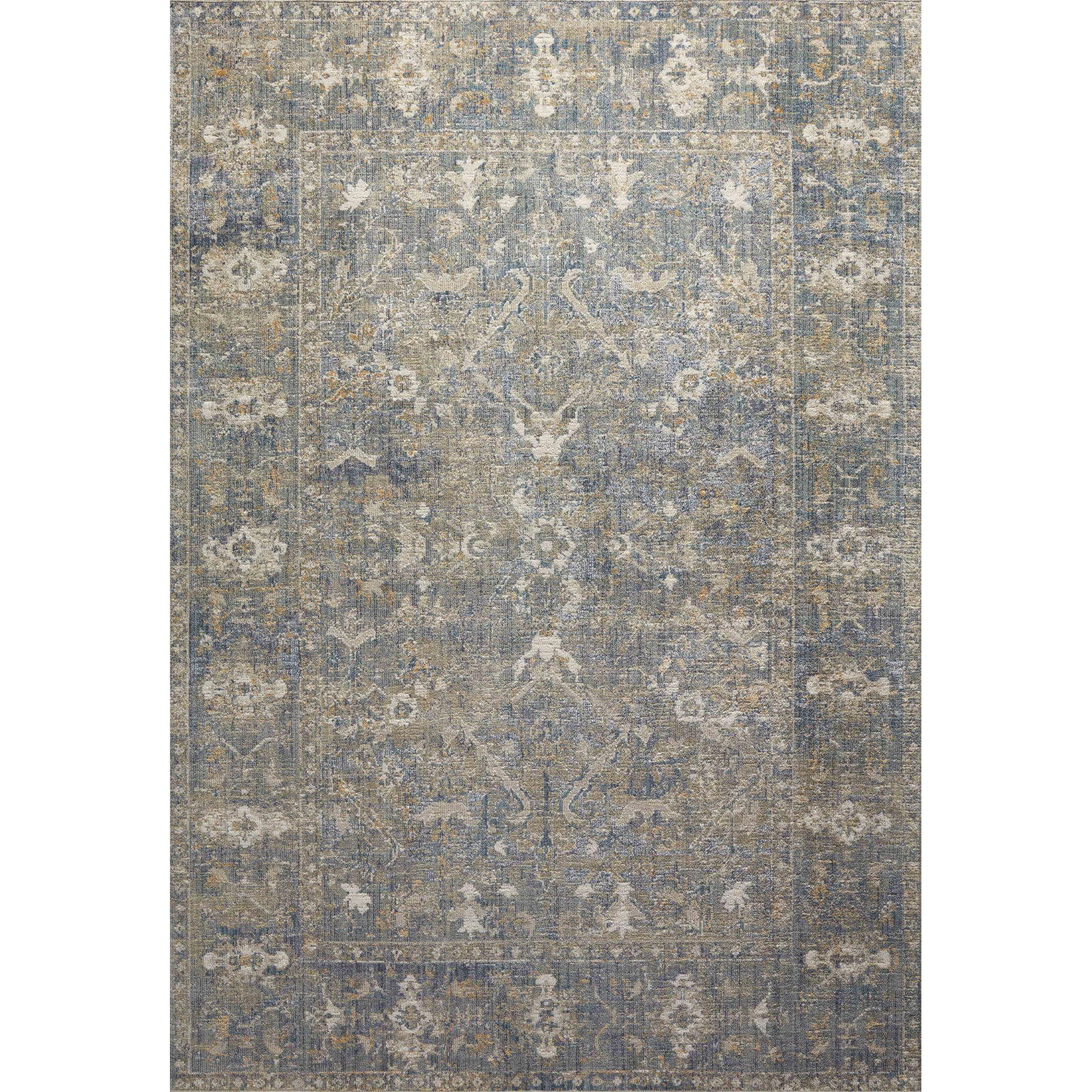 Chris Loves Julia x Loloi Rosemarie Sand Lagoon Rug, Rectangle 3'7" x 5'7"