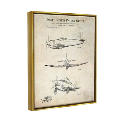 "Vintage American USraft" par Karl Hronek - cadre flottant, impression sur toile