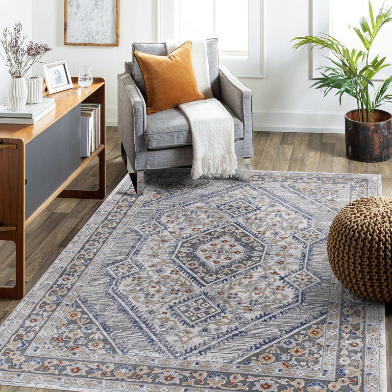 Lint-free, stylish, stain-resistant area rug, Rectangle 7'9" x 10'