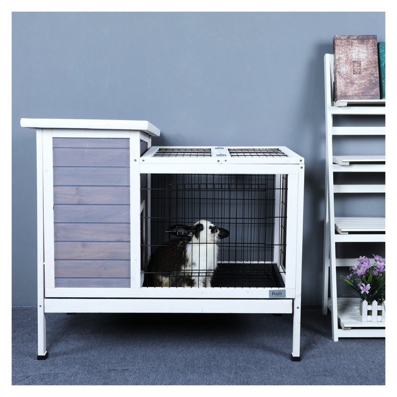 Cage pour lapin Ceevah, gris