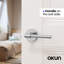 Poignée de porte Zen Design moderne dissimulé pour (couloir et garde-robe) - Style minimaliste élégant en chrome-114645566