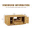 Table basse ovale de luxe moderne 46,5 po avec tiroirs et compartiments de rangement (table incluse seulement)-789644056