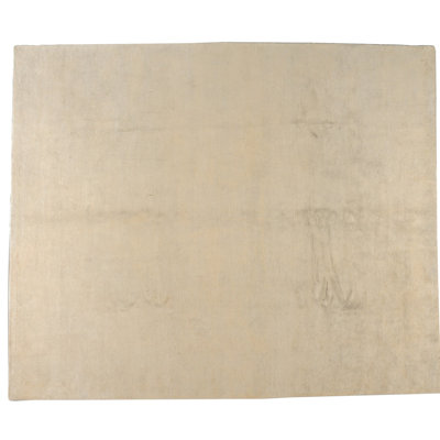 One-of-a-Kind 8' X 10' New Age Wool Area Rug in Beige