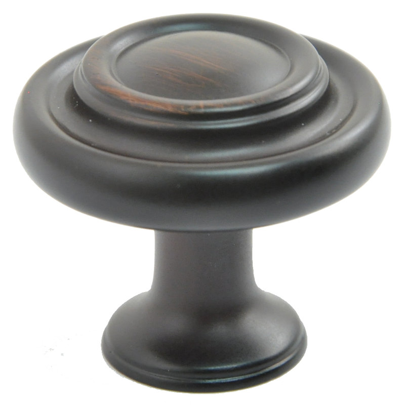Poignée champignon 1 1/4 po de diamètre, Bronze huilé