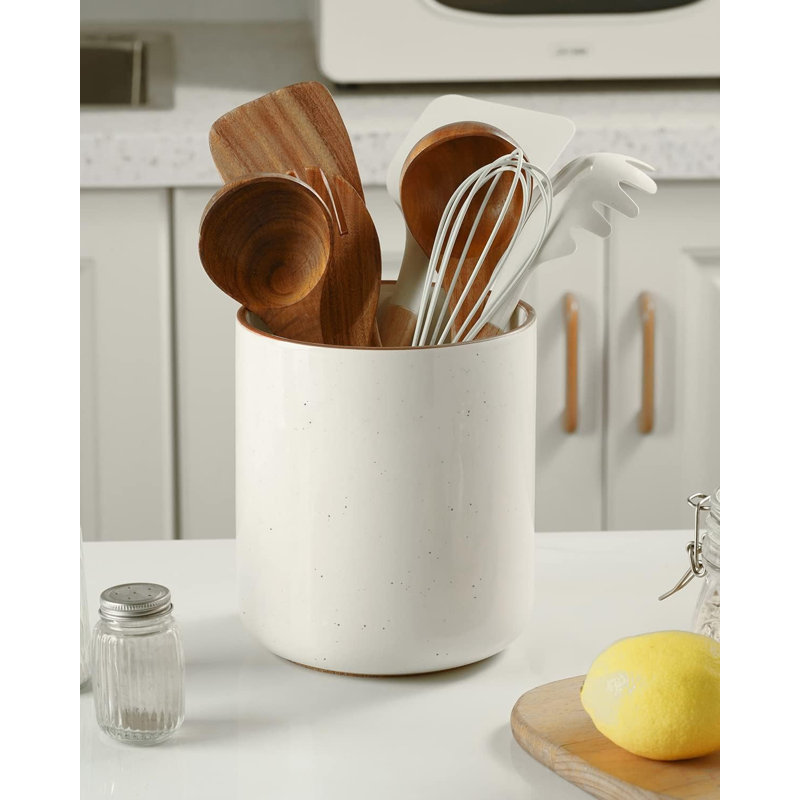 Pot à ustensiles de cuisine en céramique Vintage, 7,2 po