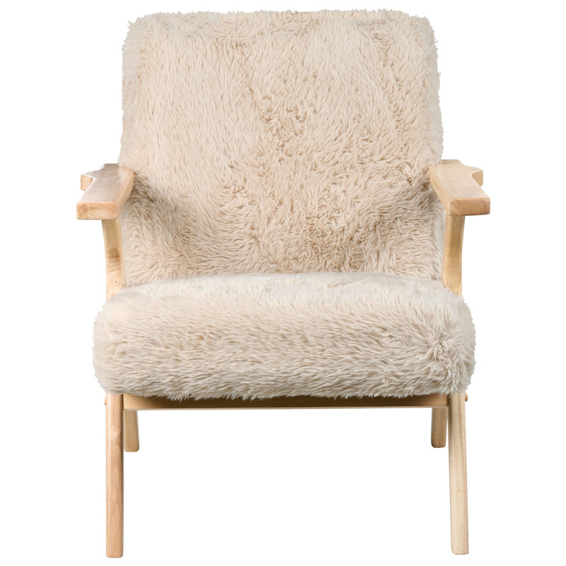 Upholstered Slipper Chair, Beige