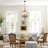 Farmhouse 6-Light Farmhouse Geometric Wood Chandelier Rustic Candle Style Chic Crown Cottage Pendant Light For Dining Room-442546279