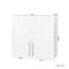 Armoire de rangement murale empilable à 2 portes, P 11,81 po x l 31,50 po x H 29,92 po