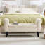 Banc de rangement 48 po en velours capitonné avec accoudoirs roulés-123546424