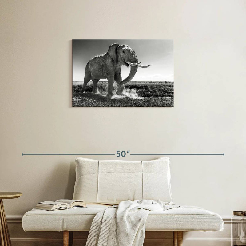 Brampt Grassland Elephant, 20" H x 30" W