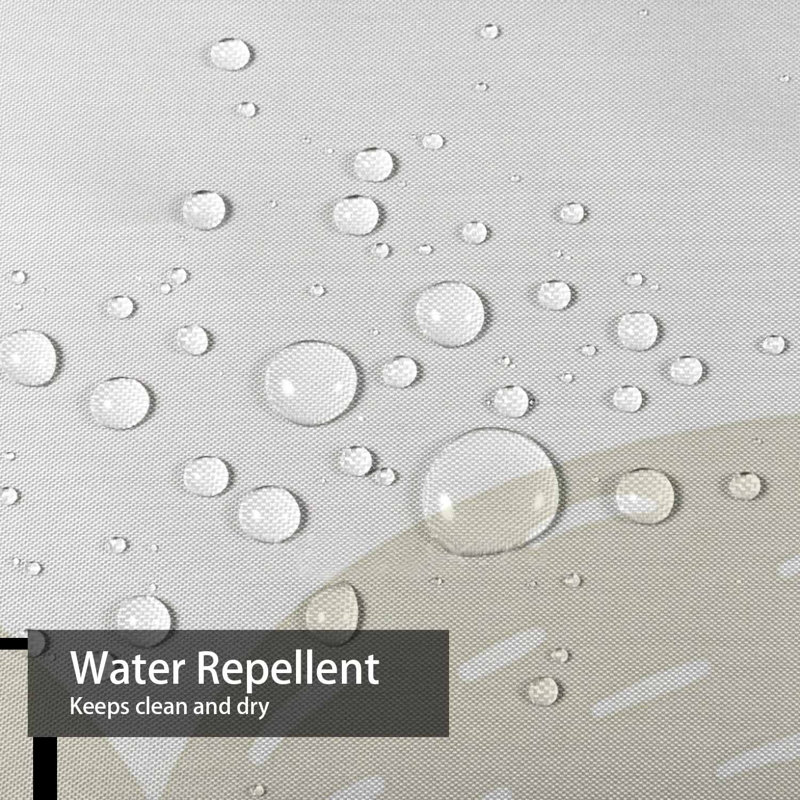 Rideau de douche à motif floral avec 12 crochets, L 72 po x l 72 po