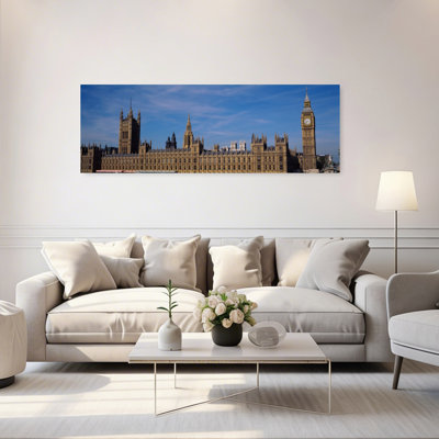 Ciel bleu sur un bâtiment, Big Ben et les maisons du Parlement, Londres, Angleterre