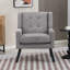 Fauteuil capitonné à dossier large rembourré-1592346152