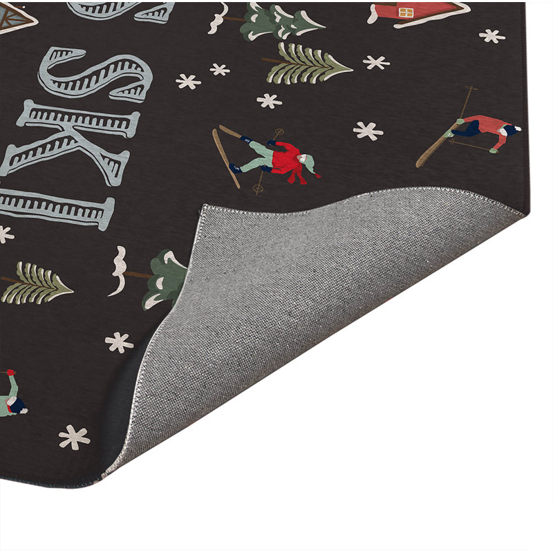 Tapis de cuisine Apres Ski, Gris anthracite, Rectangle 4pi x 6 pi