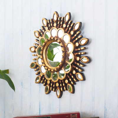 Miroir d'appoint mural Golden Blossom