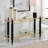 Torosian 52'' Glass Top Console Table