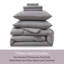 Ensemble d'édredon en microfibre 7 pièces avec draps-124666892-124666884
