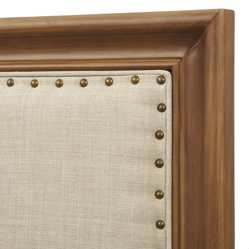 Chittum Upholstered Platform Bed, Brown/Beige