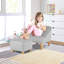Fauteuil club avec repose-pieds Lorata