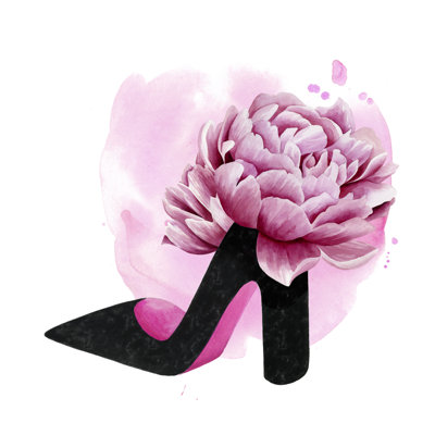 Flower Heel I by Grace Popp - Wrapped Canvas Painting